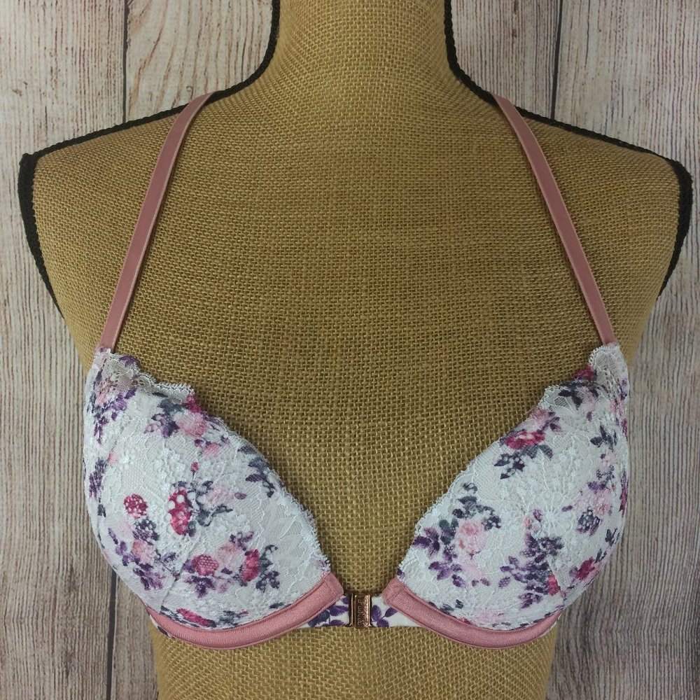PINK Victoria's Secret Floral Date Push-Up Bra 34B